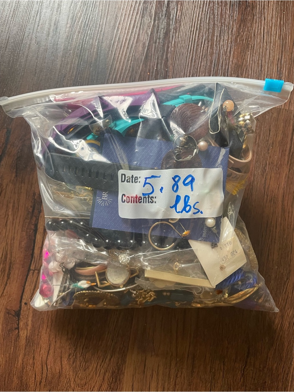 Assorted Costume Jewelry Bag 5.89lbs Earrings Necklaces Bracelets and More